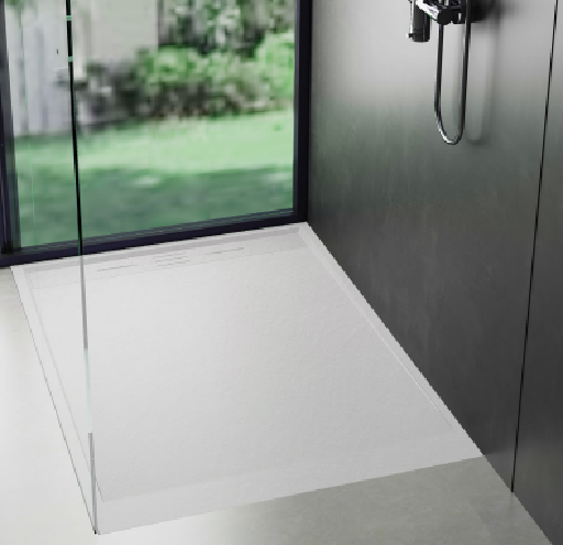 Waterfront receveur de douche budget 100x80cm en composite blanc // 240 - Waterfront